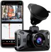vantrue x4s 4k wifi dash cam with 24/7 parking mode, night vision, gps compatibility, motion & collision detection, 1080p@120fps, capacitor, and 512gb max support logo