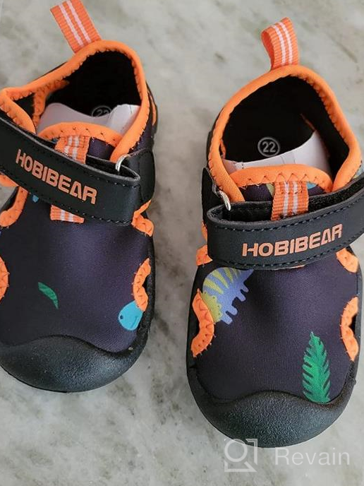 img 1 attached to HOBIBEAR Closed Toe Aquatic Sandals Toddler Boys' Outdoor Shoes review by Jason Maciel