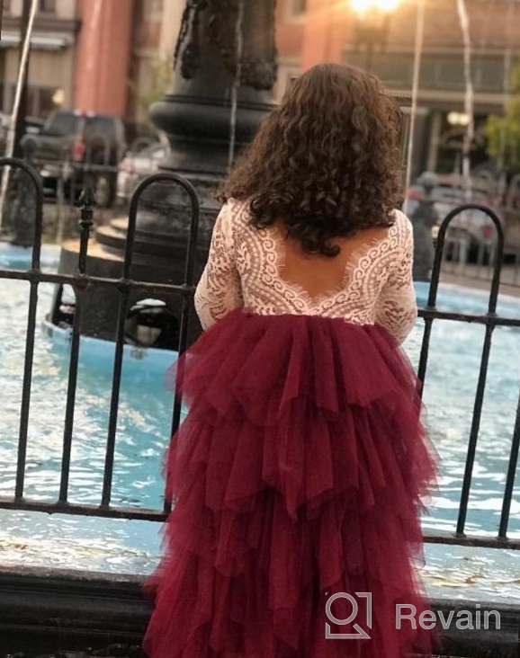 img 1 attached to 👸 Tutu Lace Flower Girls' Cake Dress Skirts: Perfect for Princess Birthday Parties review by Damon Blazis