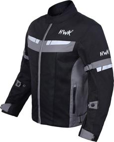 img 3 attached to 👕 Breathable CE Armored HWK Mesh Motorcycle Jacket for Riding