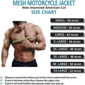 img 1 attached to 👕 Breathable CE Armored HWK Mesh Motorcycle Jacket for Riding