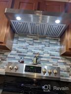 img 1 attached to Marble Look Self-Adhesive Kitchen Backsplash Decorative Tiles (10 Tiles) - LONGKING review by Michael Custodio