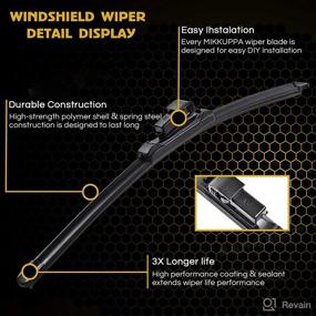 img 3 attached to 🚗 Upgrade your Land Rover Discovery 2 with MIKKUPPA 21" + 21" All-Season Wiper Blades - Pack of 2