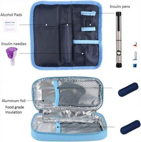 img 2 attached to Portable Insulin Cooler Travel Case For Diabetes Medication - Goldwheat Medical Organizer Bag With 2 Ice Packs