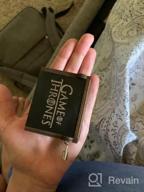 img 1 attached to Game Of Thrones Music Box Hand Crank Musical Box Carved Wooden Boxes Mini Size Home Decor, Christmas Valentine'S Day review by Josh Gerhardt