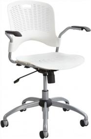 img 1 attached to 💼 Safco Products Sassy Manager Swivel Chair, Black: A Chic and Functional Office Essential