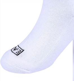 img 2 attached to 10 упаковок хлопковых носков EnerWear с подушкой для мальчиков и девочек — доступны стили с круглым вырезом, с низким вырезом и для неявки