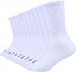 10 pack of enerwear cotton cushion socks for boys and girls - crew, low-cut, and no-show styles available logo