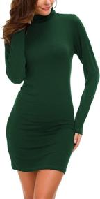 img 1 attached to Urban CoCo Turtleneck Bodycon T Shirt Women's Clothing ~ Dresses