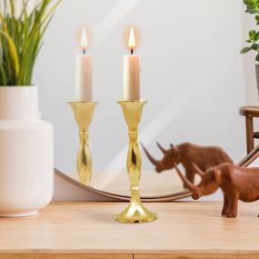 img 1 attached to Add Elegance To Your Home Decor With Shubhkart'S Tapered Candlestick Holder/Candle Stand