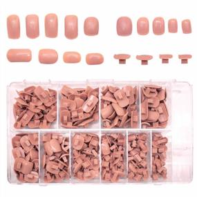 img 4 attached to 300Pcs Nail Tips Replacement For Professional Training & DIY: 5 Sizes For Nail Art Salon Technicians - LUXEUP