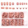 300pcs nail tips replacement for professional training & diy: 5 sizes for nail art salon technicians - luxeup logo