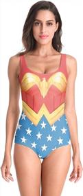 img 3 attached to JasmyGirls Sexy One Piece Coverage Swimsuit Superhero Anime Cosplay Costume Bathing Suit