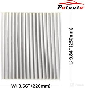 img 3 attached to POTAUTO MAP 1015W (CF10381) High Performance Car Cabin Air Filter for HYUNDAI AZERA SANTA FE SONATA, KIA MAGENTIS OPTIMA - Replacement Guide