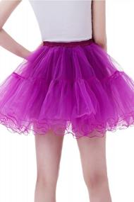 img 2 attached to Women'S High Waist Tutu Tulle Skirt Prom Wedding Party Skirt By Babyonlinedress