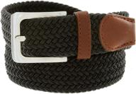 stylish braided elastic fabric leather belts for women's fashion accessories and stretch comfort logo