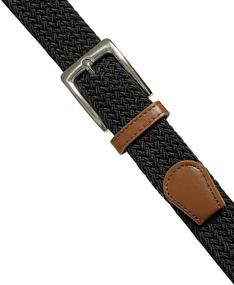 img 1 attached to Stylish Braided Elastic Fabric Leather Belts for Women's Fashion Accessories and Stretch Comfort