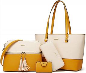 img 4 attached to 4-Piece Women'S Designer Handbag Set: Perfect Fashion Accessory For Every Occasion