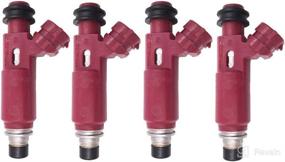 img 4 attached to 🔧 Set of 4 Germban 195500-3310 Fuel Injectors - 4 Hole Design Compatible with 1999-2000 Mazda Miata 1.8L-L4 (FJ584)