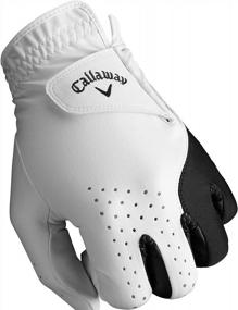 img 2 attached to Ощутите непревзойденный комфорт с мужскими перчатками для гольфа Callaway Golf Weather Spann Premium Synthetic Golf Glove