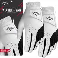 ощутите непревзойденный комфорт с мужскими перчатками для гольфа callaway golf weather spann premium synthetic golf glove логотип