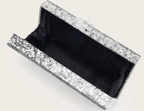img 1 attached to Блеск со стилем: акриловый клатч LETODE Evil Eye — идеальная вечерняя сумочка для женщин