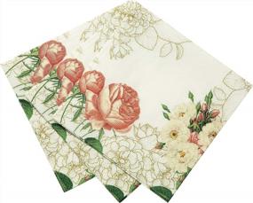 img 2 attached to 🌸 Talking Tables Blossom & Brogues Floral Paper Napkins - Perfect for Weddings or Tea Parties (20 Pack)