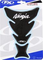 🏍️ enhance your kawasaki ninja with factory effex 15-57120 universal carbon fiber tank dome sticker in black логотип