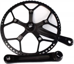 img 3 attached to BUCKLOS Folding Bike Crankset 170Mm 130 BCD Round Single Speed 45T 47T 53T 56T 58T Aluminium Alloy Ultralight Sprocket Bicycle Arm For 14/16/20 Inch Foldable Track Road Bike