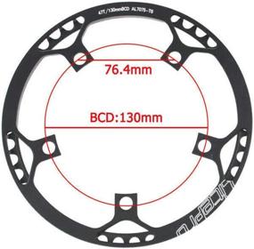 img 1 attached to BUCKLOS Folding Bike Crankset 170Mm 130 BCD Round Single Speed 45T 47T 53T 56T 58T Aluminium Alloy Ultralight Sprocket Bicycle Arm For 14/16/20 Inch Foldable Track Road Bike