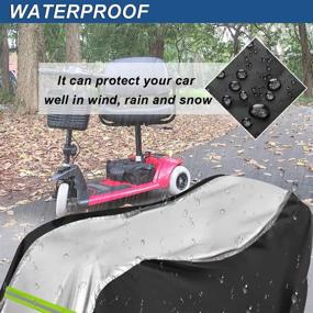 img 3 attached to 🛡️ Waterproof Mobility Scooter Cover 420D: All-Weather Protection for Electric Wheelchairs (55" L x 26" D x 36" H)