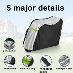 img 2 attached to 🛡️ Waterproof Mobility Scooter Cover 420D: All-Weather Protection for Electric Wheelchairs (55" L x 26" D x 36" H)