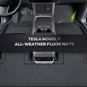 img 2 attached to SKUOII All Weather Vehicle Floor Tesla Interior Accessories