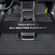 skuoii all weather vehicle floor tesla interior accessories logo