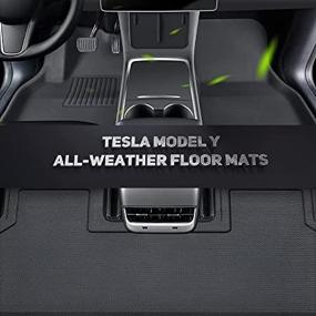 img 3 attached to SKUOII All Weather Vehicle Floor Tesla Interior Accessories