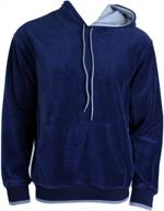 luxurious velour hooded sweatshirt - stay warm and stylish! logo
