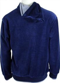 img 1 attached to Luxurious Velour Hooded Sweatshirt - Stay Warm And Stylish!
