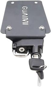 img 1 attached to License Plate Helmet Security Lock With Mount Right Side Anti-Theft Helmet Lock Universal Fit For Motorcycles With Flat Brackets