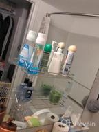 img 1 attached to 2 Tier Stainless Steel Rustproof Wall Mounted Bathroom Shelf Shower Caddy With Hooks And No Drilling Needed! review by Kenny Rossi