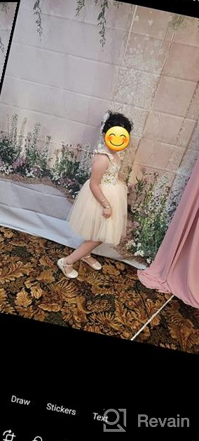 img 1 attached to Flofallzique Summer Baby Girls Dress: Floral 🌸 Tulle for Wedding, Birthday, Toddler Tea Party & Tutu review by Francis Vasquez