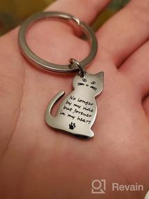 img 5 attached to 🐾 Eigso Cat Memorial Keychain - Forever in My Heart, Sympathy Gift for Cat Loss and Remembrance