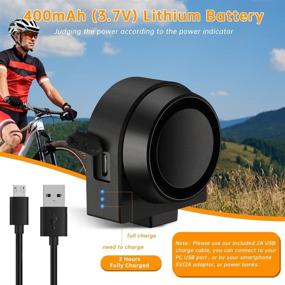 img 2 attached to 🚲 Onvian 115dB Bike Alarm: USB Rechargeable Wireless Antitheft System for Motorcycle Bicycle Scooter Car with Remote, Motion Detection & Adjustable Volume