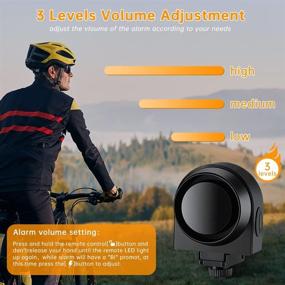 img 1 attached to 🚲 Onvian 115dB Bike Alarm: USB Rechargeable Wireless Antitheft System for Motorcycle Bicycle Scooter Car with Remote, Motion Detection & Adjustable Volume