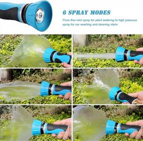 img 2 attached to Heavy Duty Fireman Style Hose Nozzle With Adjustable Spray Mode - Ideal For Car Washing, Garden Watering, Pet Showering And More - Compatible With All Standard Garden Hoses