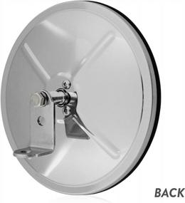 img 1 attached to 7-Inch Chrome Round Convex Mirror For Heavy Duty Trucks, Semis & Trailers - Wide Angle View With Center Pivot To Eliminate Blind Spots.