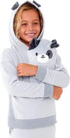 img 4 attached to Cubcoats Transforming Sweatshirt Convertible Character Boys' Clothing ~ Fashion Hoodies & Sweatshirts