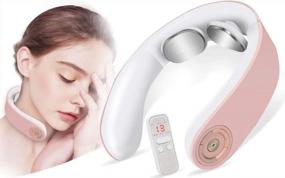 img 4 attached to Cordless Intelligent Neck Massager With Heat - Deep Tissue Trigger Point Massage - Perfect Gift For Women, Men, Dad, Mom, And Office Workers