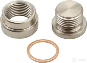 img 4 attached to 🔧 SecosAutoparts Transmission Sump Drain Plug (Weld-In) 12mm Kit Steel Bung + Plug + Washer: Reliable and Efficient Solution for Full Draining