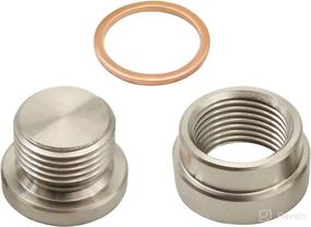 img 3 attached to 🔧 SecosAutoparts Transmission Sump Drain Plug (Weld-In) 12mm Kit Steel Bung + Plug + Washer: Reliable and Efficient Solution for Full Draining