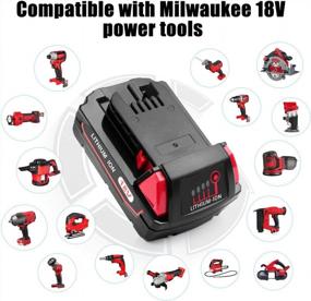img 1 attached to 2Pack 48-11-1820 Batteries + Charger For 18V Milwaukee M18 Battery - Energup